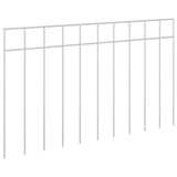 Garden Fence Panel 48 pcs Galvanised Steel Silver 42042948