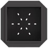 ZNTS Smokeless Fire Pit Black 58x58x51 cm Steel 858974