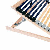 Slatted Bed Base Brown 120 x 190 cm Solid Beech Wood 42015266