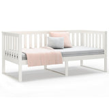 Day Bed without Mattress White 90x190 cm Single Solid Wood Pine 820882