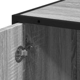 Bathroom Cabinet Grey Sonoma 35x37.5x188.5 cm Engineered Wood and Metal 3300883