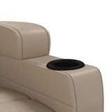 Recliner Chair Cappuccino Faux Leather 340965