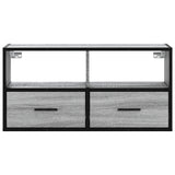 TV Cabinet Grey Sonoma 80x31x39.5 cm Engineered Wood and Metal 848922