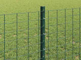 Welded Wire Fence 10 x 0.8 m PVC-Coated Steel Green 3335966