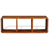 TV Cabinet Solid Wood with Honey Finish 120x30x40 cm 244680