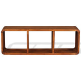 TV Cabinet Solid Wood with Honey Finish 120x30x40 cm 244680