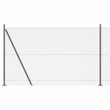 Welded Wire Fence with Concrete Base 10 x 1.6 m 3351261