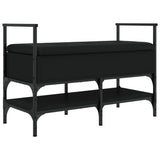 Shoe Bench Black 85.5x42x57.5 cm Engineered Wood 835229