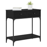 Console Table Black oak 75 x 34.5 x 75 cm Engineered wood 871298
