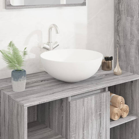 Wash Basin White 36x15 cm Ceramic Round 153343