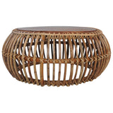 Coffee Tables 2 pcs Natural Rattan 283082