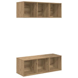 TV Cabinet Set Wall-mounted 2 pcs Artisan Oak 37 x 37 x 107 cm 3393575