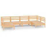 6 Piece Garden Lounge Set Solid Wood Pine 3083394