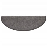 Stair Mats 15 pcs 65x21x4 cm Beige and Grey Half Round Large 326900