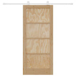Sliding Door Set Manual ORKDAL Natural and white 86 x 198.5 cm 3333426