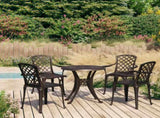 Bistro Set Bronze Cast Aluminium Standard Decorative Inlays 3070607