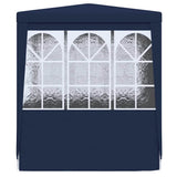 Professional Party Tent with Side Walls 2.5x2.5 m Blue 90 g/m 48519
