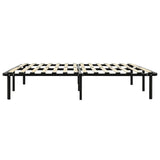 Bed Frame without Mattress Black Metal 140x200 cm 284681