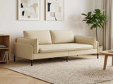 2-Seater Sofa Cream 188 x 81 x 89 cm Fabric 42048606