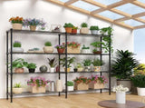 4-layer double row, freely adjustable layer spacing, with adjustable feet, display stand, iron, 43788657