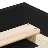 Bed Frame without Mattress Black 135x190 cm Double Double 3203909