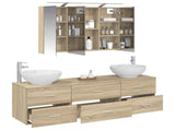 Bathroom Furniture Set 4 pcs Sonoma Oak 3406937