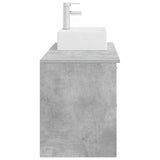 Bathroom Furniture Set 2 pcs Concrete Grey Engineered Wood 3403891