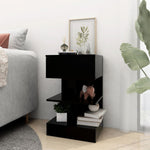 Bedside Cabinets 2 pcs Black 40x35x65 cm 808651