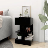 Bedside Cabinets 2 pcs Black 40x35x65 cm 808651