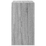 Wall Cabinet with Glass Doors Grey Sonoma 68x37x68.5 cm 836495