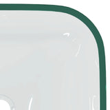 Basin Glass 42x42x14 cm Transparent 345236