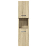 4 Piece Bathroom Furniture Set Sonoma Oak Engineered Wood 3324999