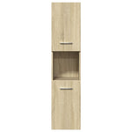 3 Piece Bathroom Furniture Set Sonoma Oak Engineered Wood 3324989