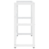 Bathroom Washbasin Frame White 79x38x83 cm Iron 338498