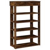 Shoe Rack Smoked Oak 60x30x98 cm Engineered Wood 859927