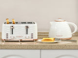 Kettle and Toaster Sets, 3000W 1.7L Rapid Boil Kettle & 4 Slice Toaster with 7 Browning Controls, T3398P343617