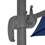 Cantilever Garden Parasol with Aluminium Pole 4x3 m Azure Blue 47003