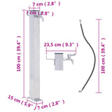 Water Column Stainless steel Large Durable Garden Water Column 364499