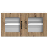 Wall Glass Cabinet LUCCA Artisan Oak 80 x 31 x 40 cm 884954