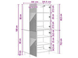 Cabinet Set 2 pcs Grey Sonoma 66 x 34.5 x 89.5 cm 3416625