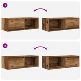 TV Cabinets 2 pcs Old Wood 80x31x25.5 cm Engineered Wood 861469