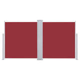Retractable Side Awning Red 100x600 cm 48447