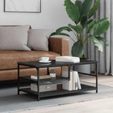 Coffee Table Black Oak 90 x 49 x 40 cm Engineered Wood 886245