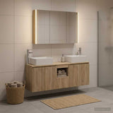 Bathroom Cabinet Set 4 pcs Sonoma Oak Engineered Wood 3406425