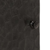 Side Cabinet Black 40x33x75 cm Solid Wood Mango 356843