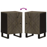 Bathroom Cabinet Black 38x33x58 cm Solid Wood Mango 4017705