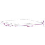 Table Top 90x90x4 cm Square Solid Wood Beech 355965