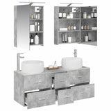 Bathroom Furniture Set 5 pcs Concrete Grey 3407034