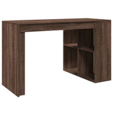 Office Desk Brown Oak 123.5x73.5x75 cm Engineered Wood 847988