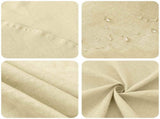 Table Cloth 5 pcs Rectangular Cream White 140 x 140 cm 42040328